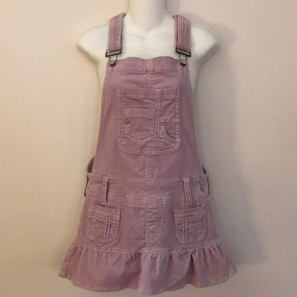 lilac overall dress